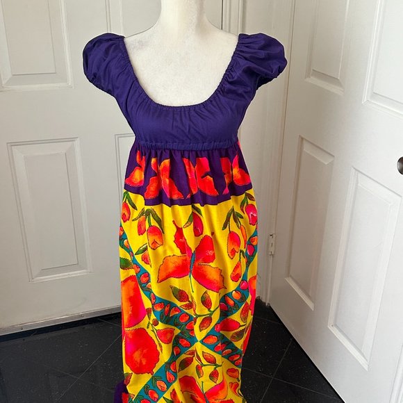 Vintage 70s! Young Edwardian By Arpeja Maxi Dress Romantic/Juliet Size Jrs 9 - Picture 1 of 8